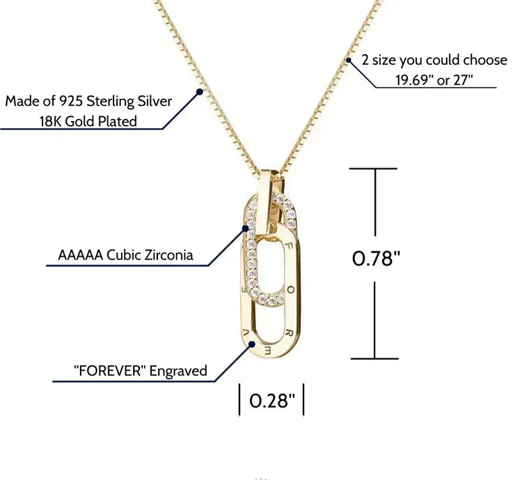 Forever Linked Necklace | Støt brystkræft