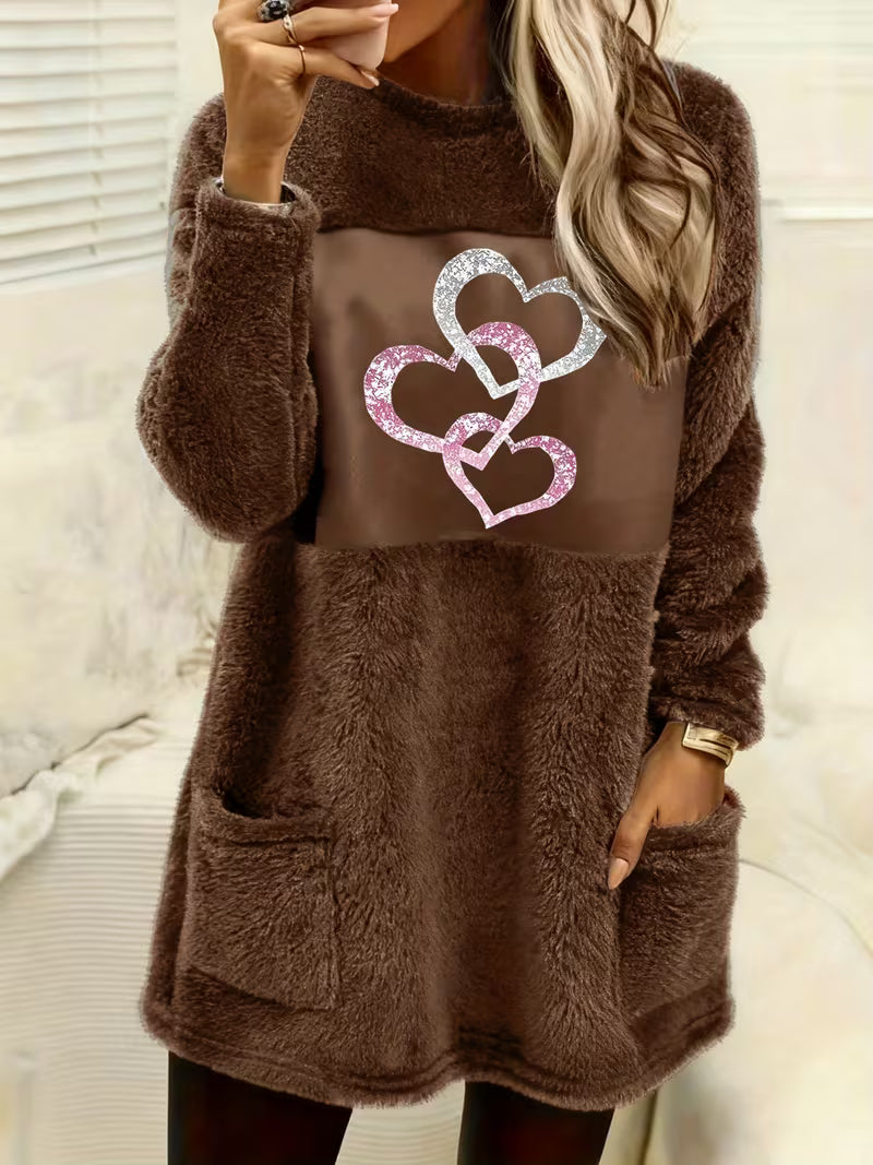 Heart Fur Sweater | Støt brystkræft