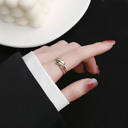 Two-Tone Elegant Ring | Støt brystkræft