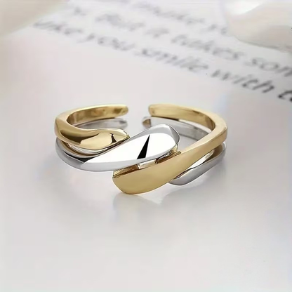 Two-Tone Elegant Ring | Støt brystkræft