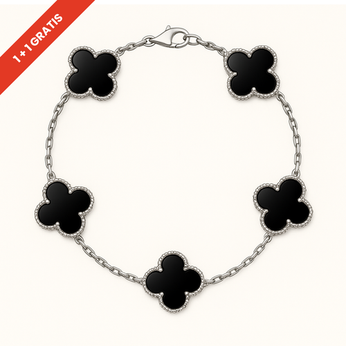 KRETA™ - Sort kløver armbånd