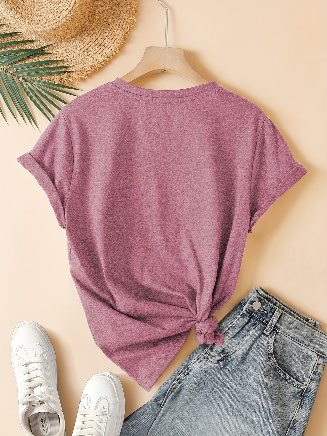 Fashionable Pink Heart T-Shirt | Støt brystkræft