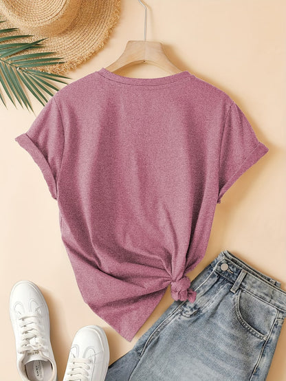 Fashionable Pink Heart T-Shirt | Støt brystkræft