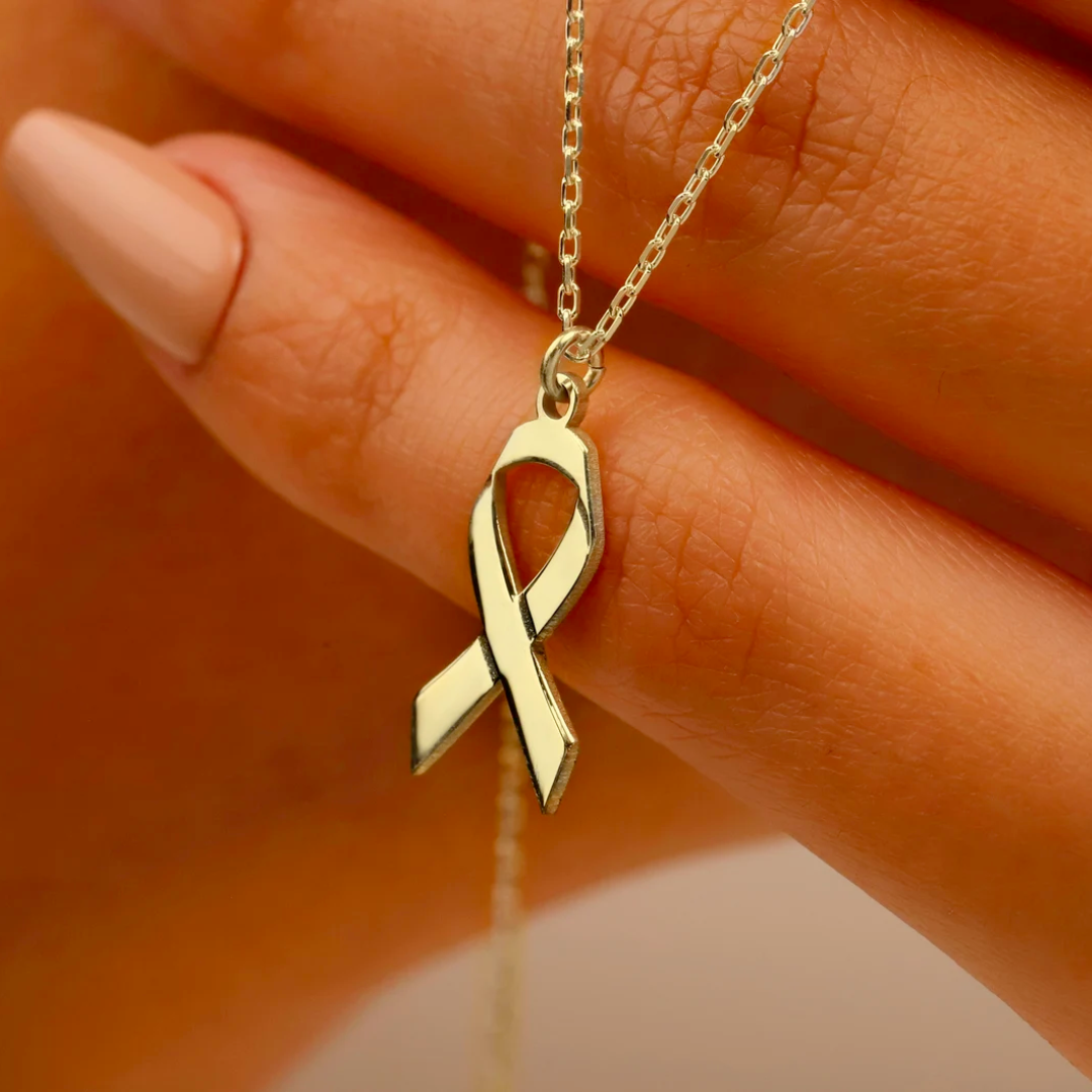 Ribbon Necklace | Støt brystkræft