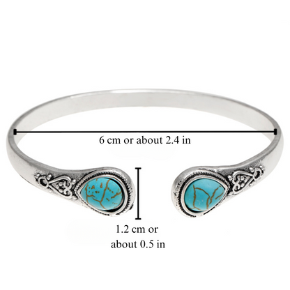 Turquoise Boho Bangle  | Støtte ved diabetes