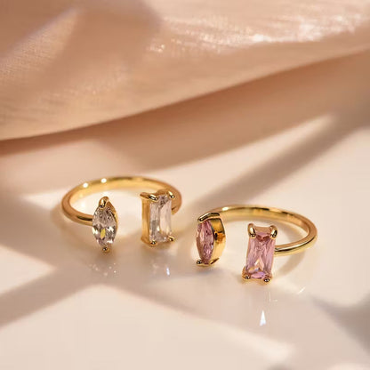 Teardrop Cubic Ring | Støt brystkræft