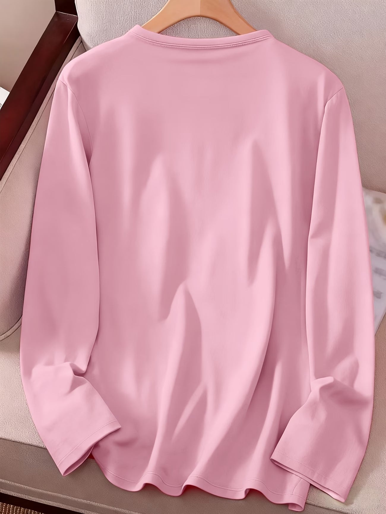 Long-Sleeve with Heart Print | Støt brystkræft