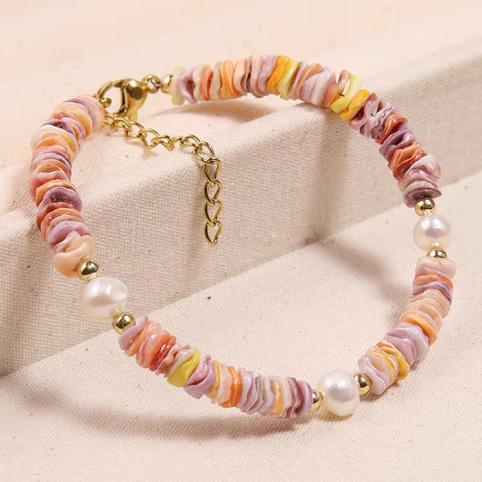 Hand-Strung Beaded Bracelet | Støt brystkræft