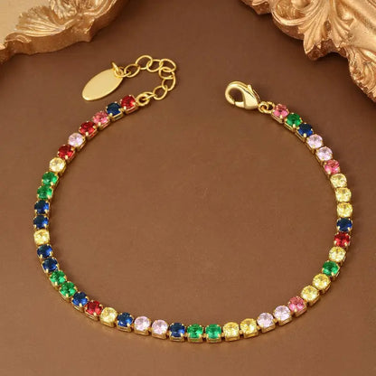 Rainbow Crystal Bracelet | Støt brystkræft