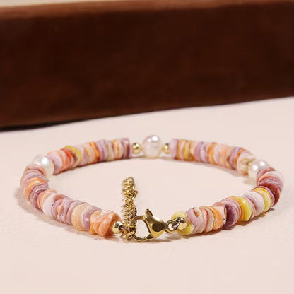 Hand-Strung Beaded Bracelet | Støt brystkræft