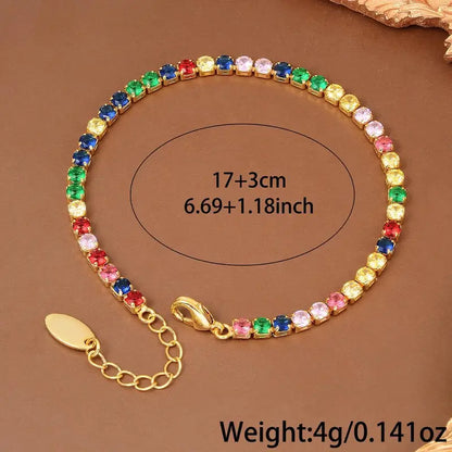 Rainbow Crystal Bracelet | Støt brystkræft