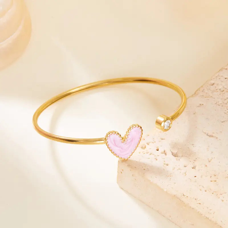 Heart-Shaped Bracelet | Støt brystkræft