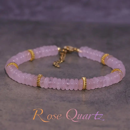 Rose Quartz Bracelet | Støt brystkræft