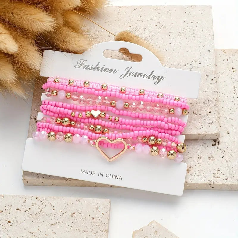 Layered Love Bracelet | Støt brystkræft