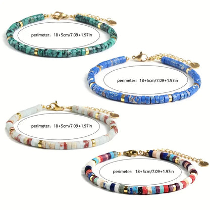 Natural Stone Bracelet | Støt brystkræft