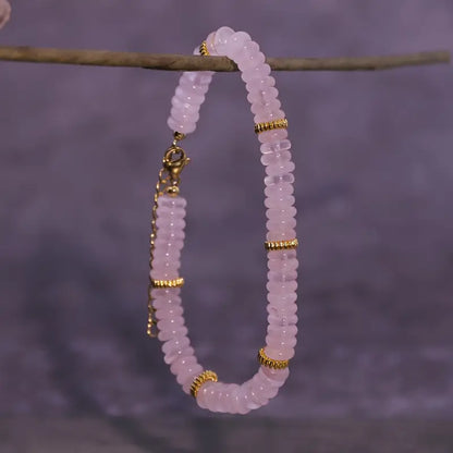 Rose Quartz Bracelet | Støt brystkræft