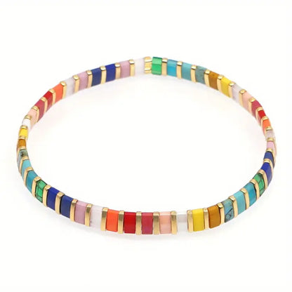 Colorful Glass-Beads Bracelet | Støt brystkræft