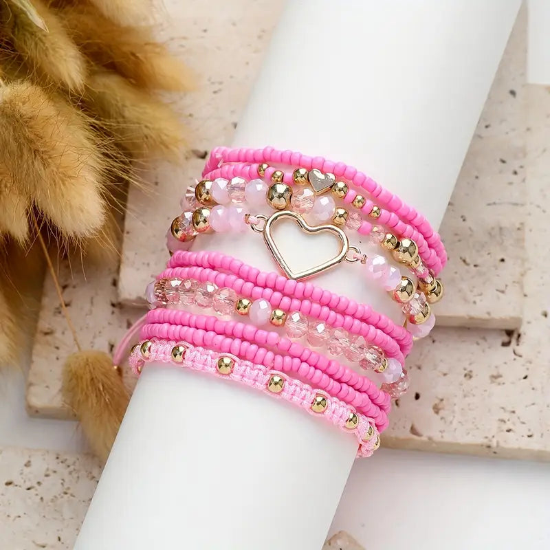 Layered Love Bracelet | Støt brystkræft