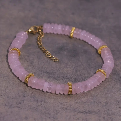 Rose Quartz Bracelet | Støt brystkræft
