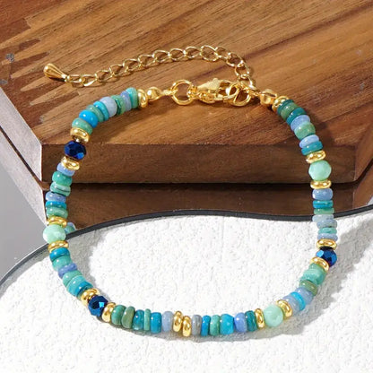 Rainbow Shell Chain Bracelet | Støt brystkræft