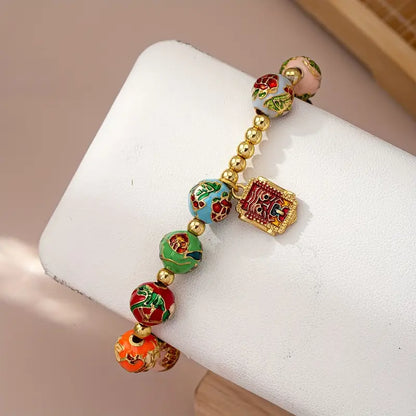 Floral Beaded Bracelet | Støt brystkræft