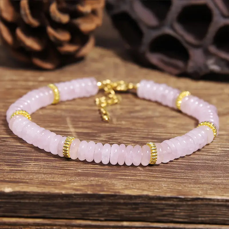 Rose Quartz Bracelet | Støt brystkræft