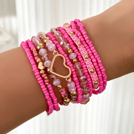 Layered Love Bracelet | Støt brystkræft