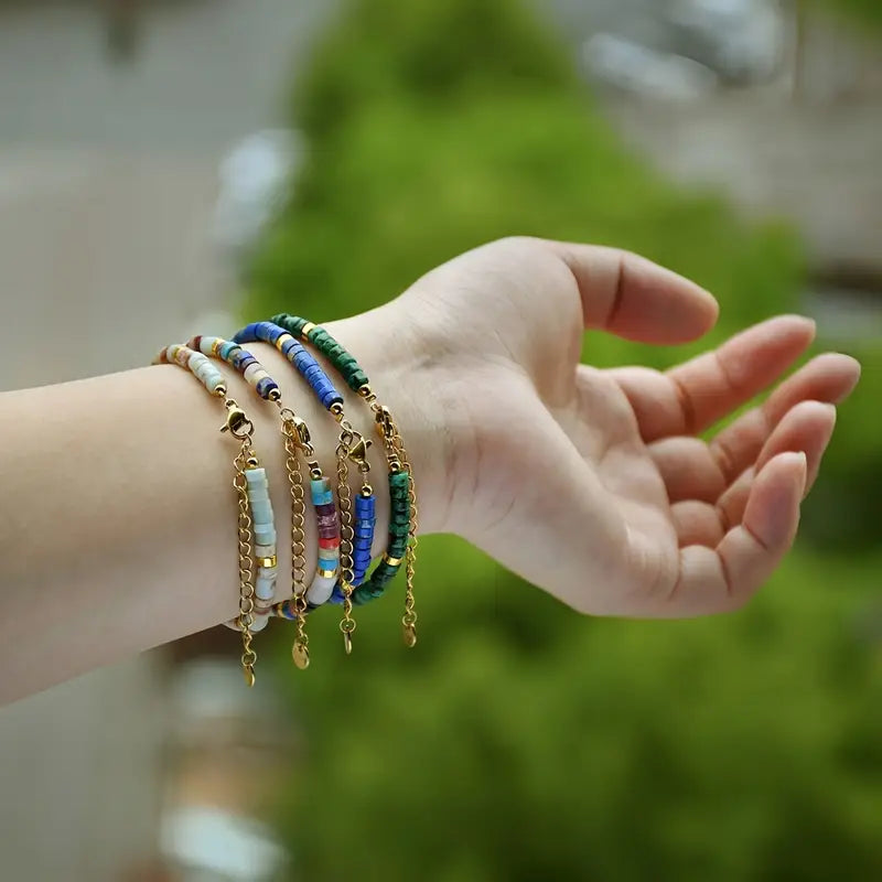 Natural Stone Bracelet | Støt brystkræft