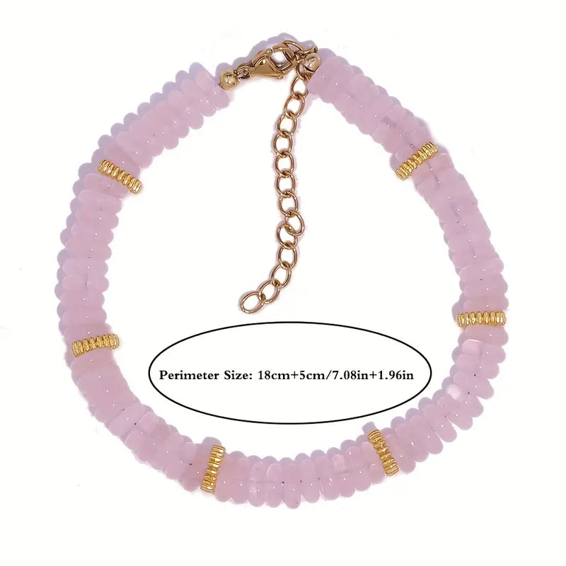 Rose Quartz Bracelet | Støt brystkræft