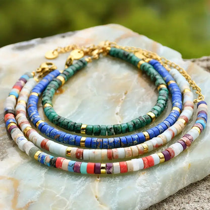 Natural Stone Bracelet | Støt brystkræft