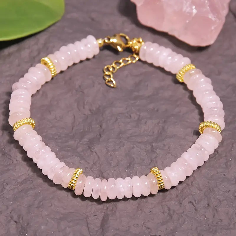 Rose Quartz Bracelet | Støt brystkræft