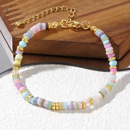 Rainbow Shell Chain Bracelet | Støt brystkræft