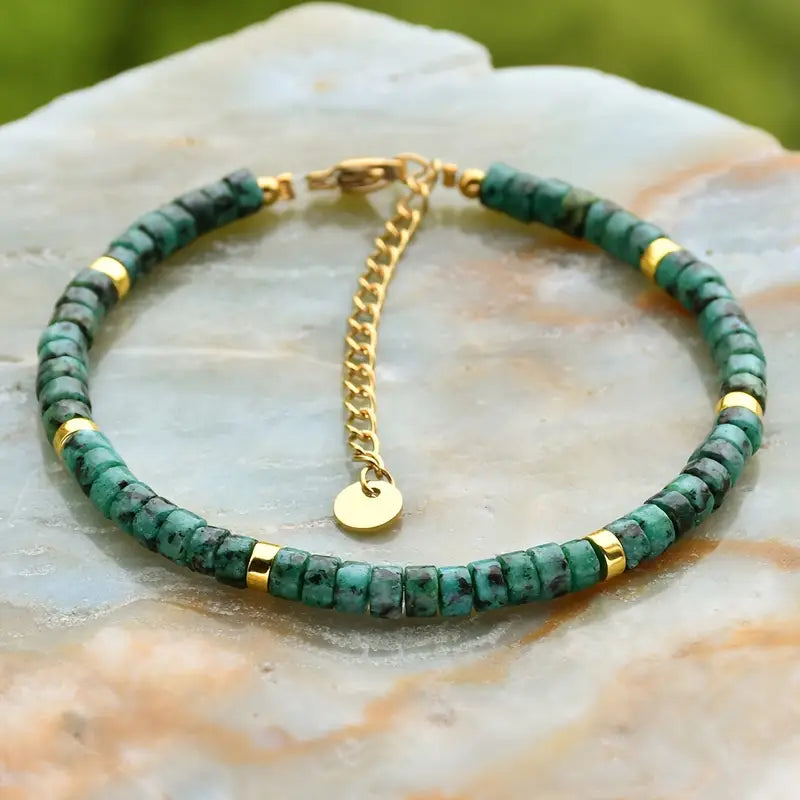 Natural Stone Bracelet | Støt brystkræft