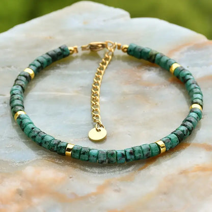 Natural Stone Bracelet | Støt brystkræft