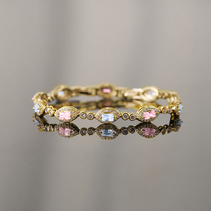 Multicolored Stone Ring | Støt brystkræft