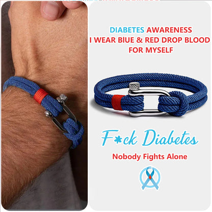 Anchor Navy Bracelet | Støt diabetes