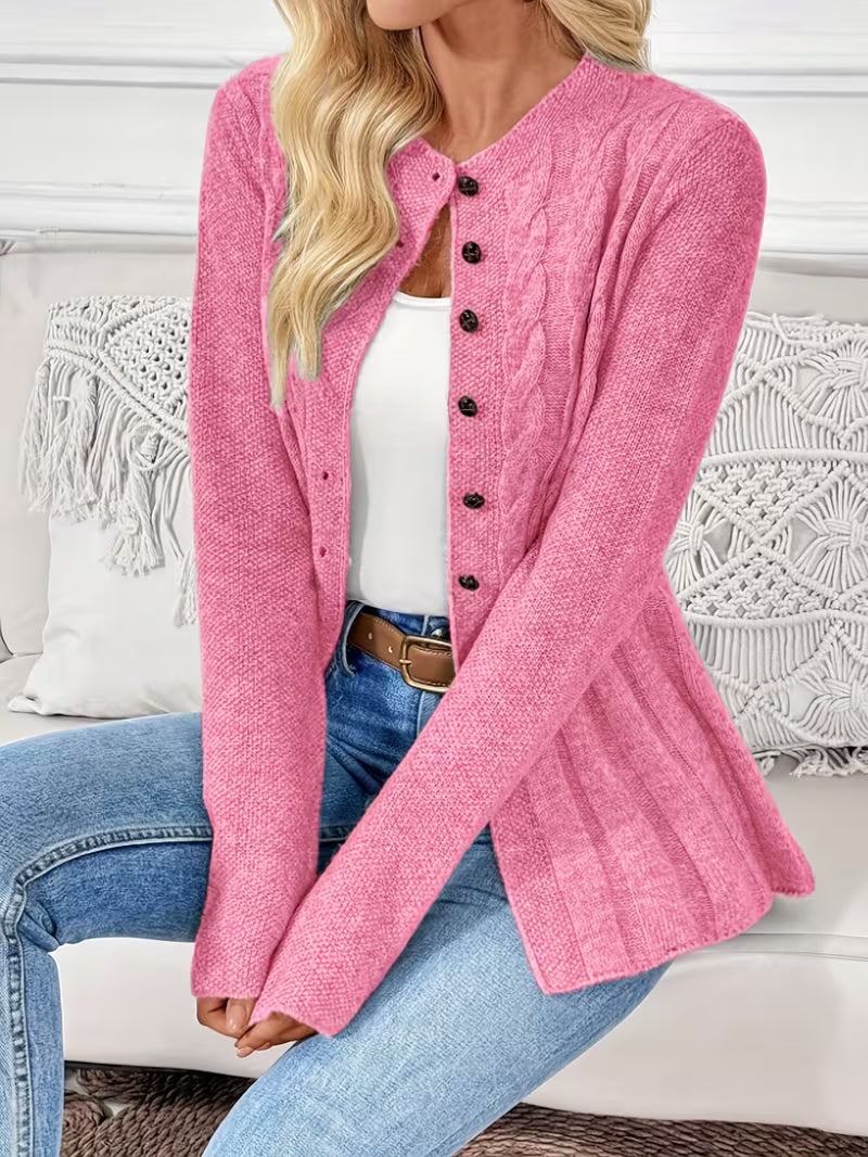 Cozy Knit Cardigan | Støt brystkræft
