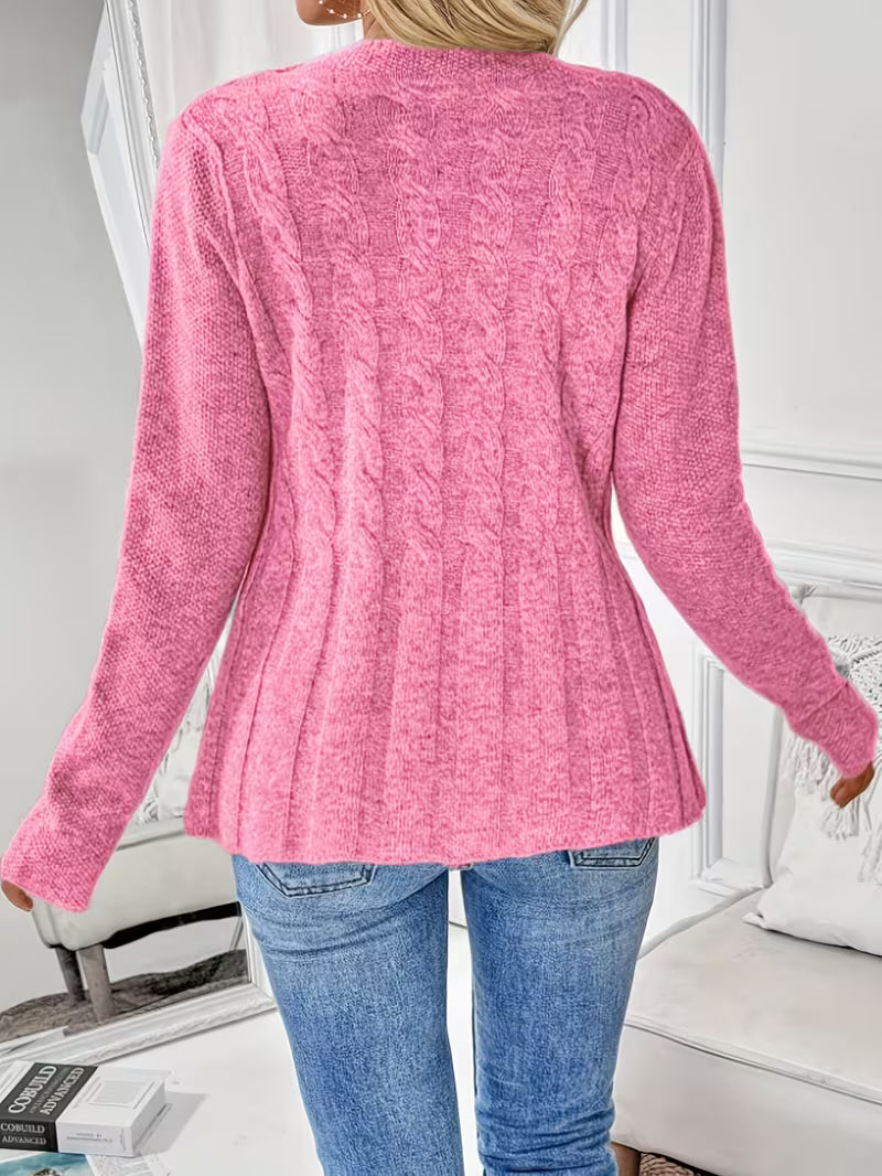 Cozy Knit Cardigan | Støt brystkræft