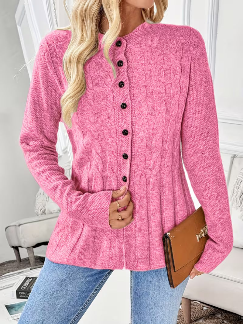 Cozy Knit Cardigan | Støt brystkræft