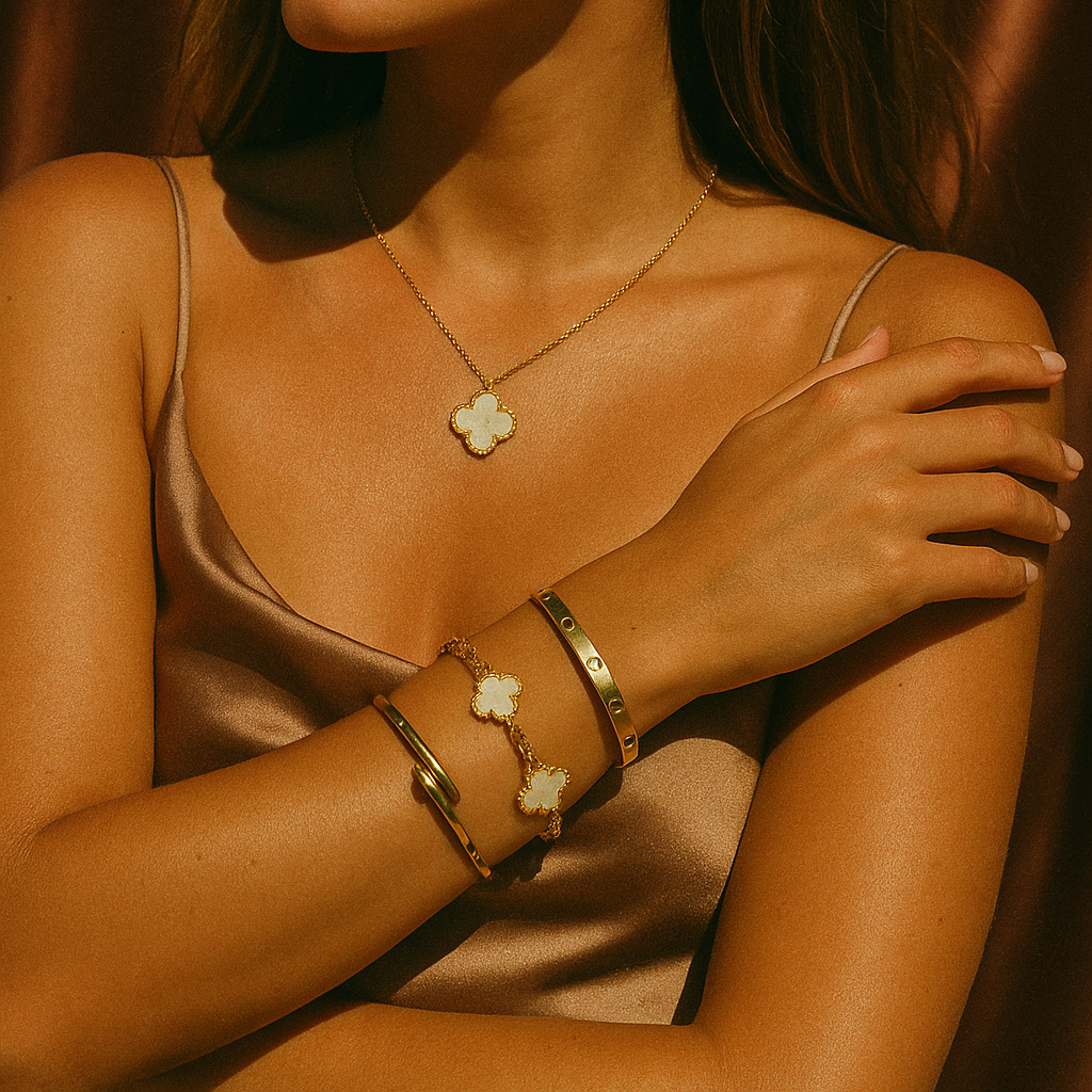 TOSCANE™ - Hvidkløver armbånd