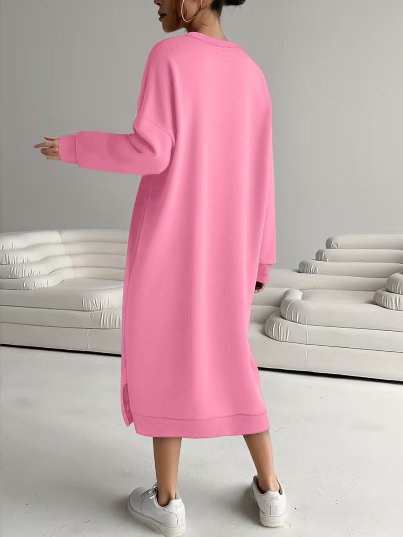 Long Sweatshirt Dress | Støt brystkræft