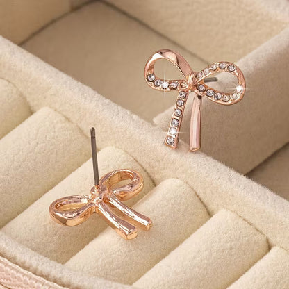 Sparkling Ribbon Earrings | Støt brystkræft