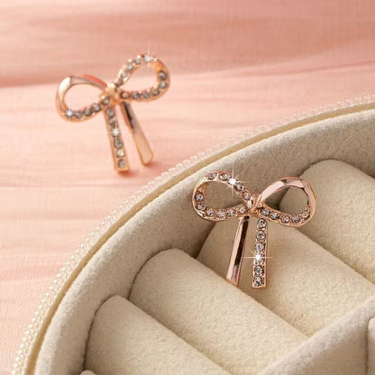 Sparkling Ribbon Earrings | Støt brystkræft