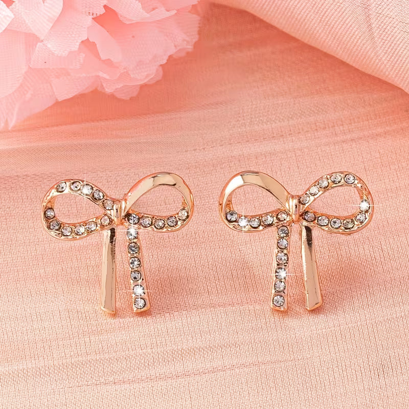 Sparkling Ribbon Earrings | Støt brystkræft