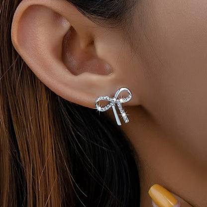 Sparkling Ribbon Earrings | Støt brystkræft