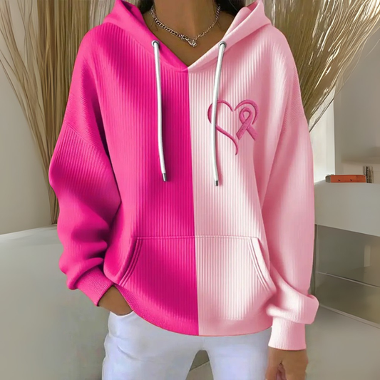 Two Tone Hoodie | Støt brystkræft