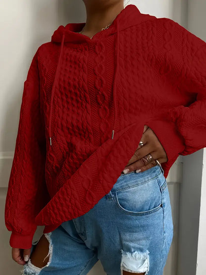 Textured Hoodie | Støt brystkræft