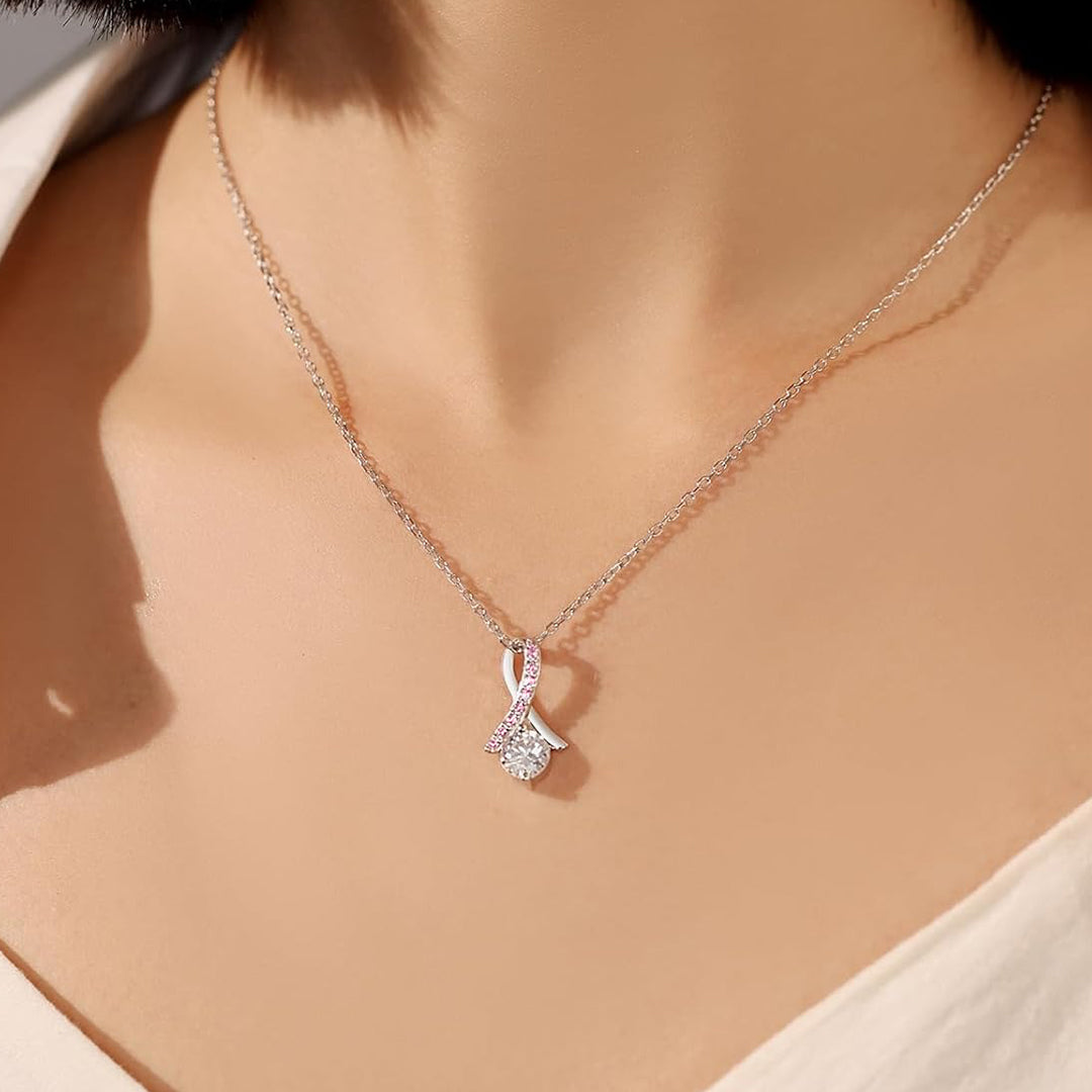Pink Ribbon Necklace | Støt brystkræft