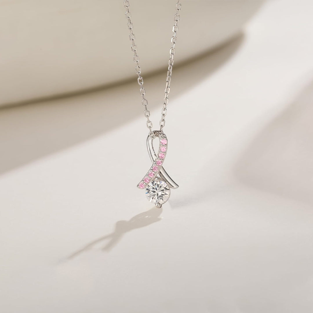 Pink Ribbon Necklace | Støt brystkræft