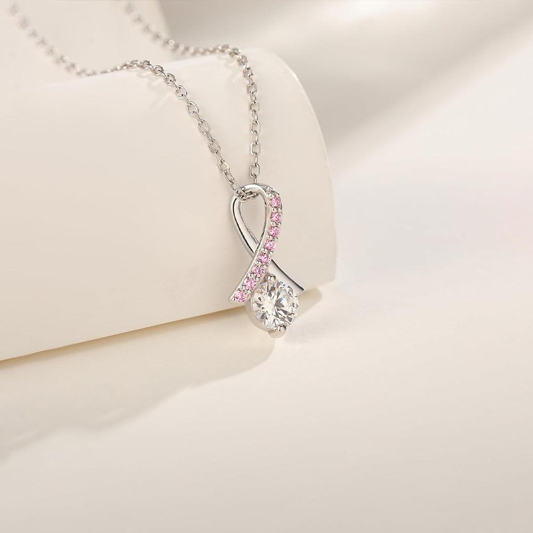 Pink Ribbon Necklace | Støt brystkræft